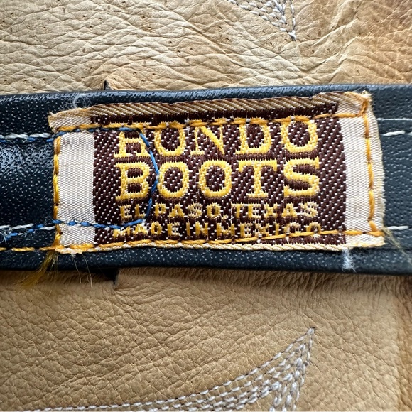 HONDO BOOTS Vintage Western Leather Cowboy Boots Men’s Size 14 - Picture 11 of 13